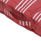 March Stripe Red & White Floor Cushion