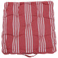 March Stripe Red & White Floor Cushion