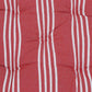 March Stripe Red & White Floor Cushion