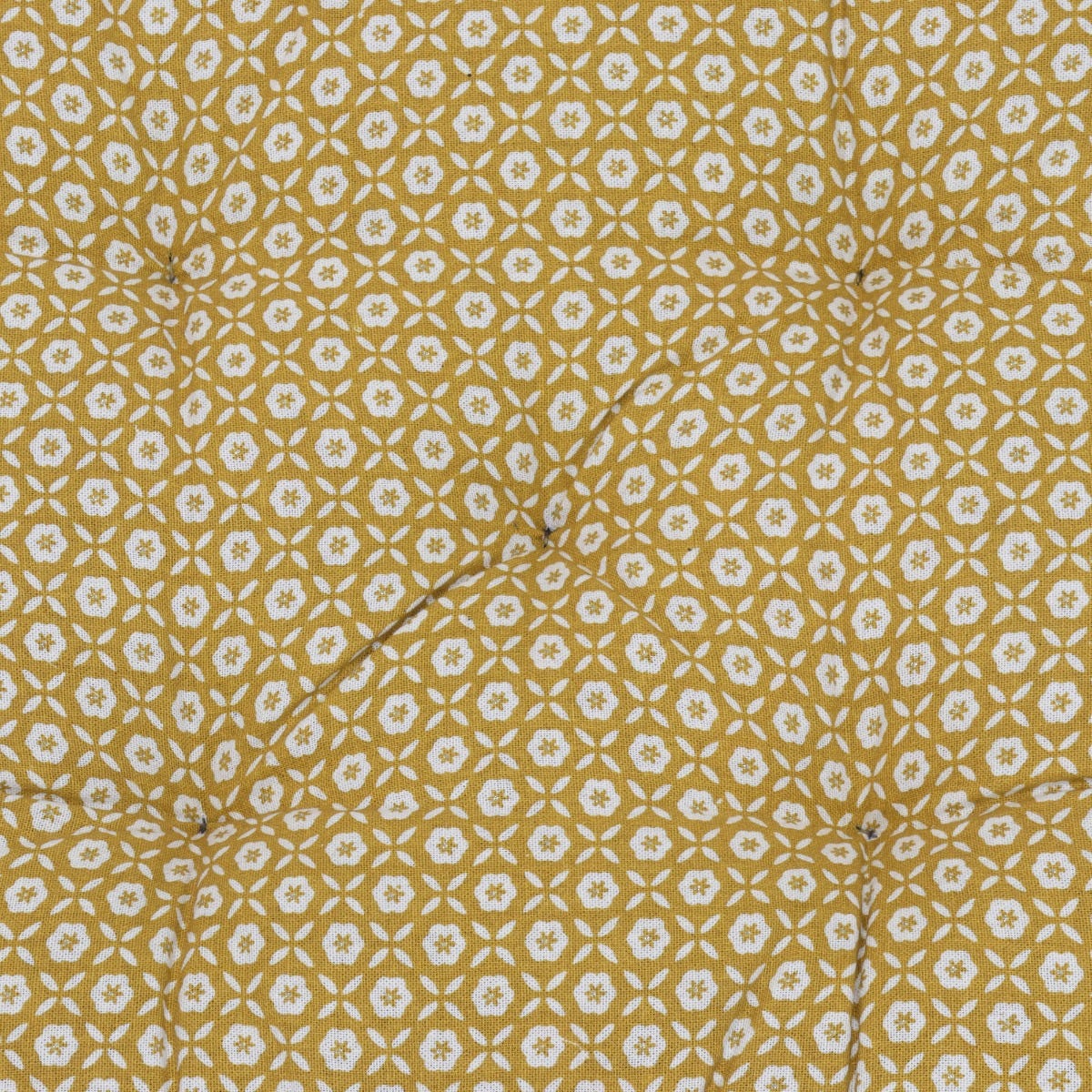 Adele Floral Mustard Floor Cushion