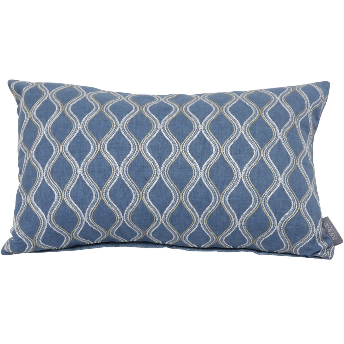 Pavillion Denim Oblong Cushion
