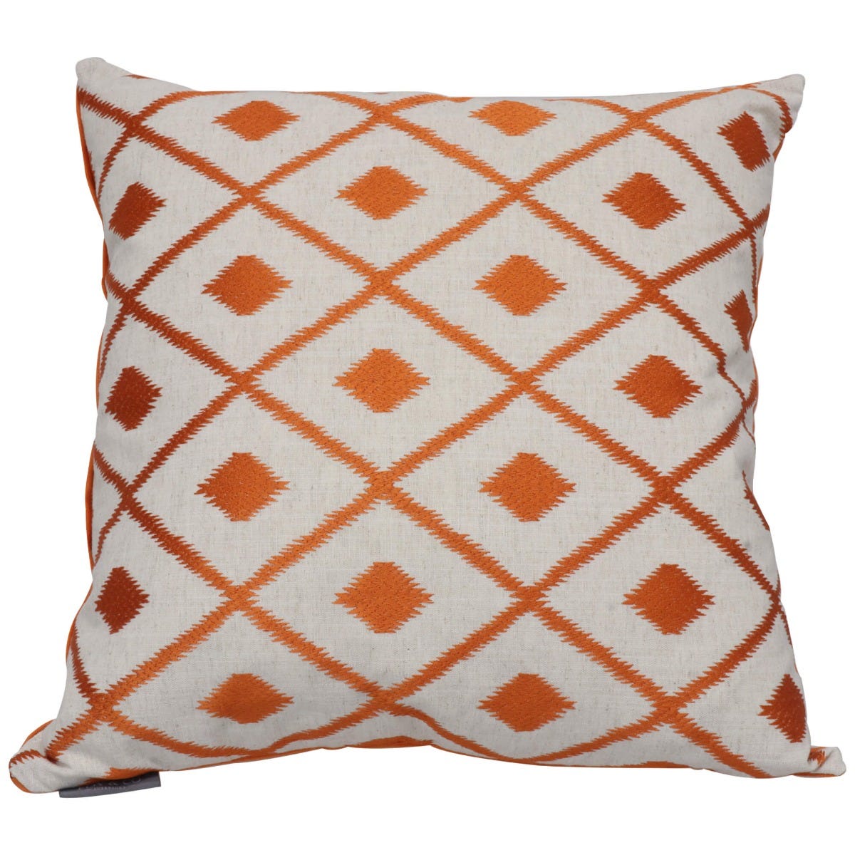 Agadir Ikat Cushion - Orange