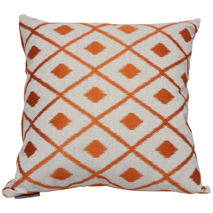Agadir Ikat Cushion - Orange