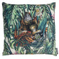 Orangutan Forest Green Velvet Cushion