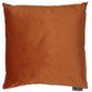 Orangutan Forest Teal / Orange Velvet Back Cushion