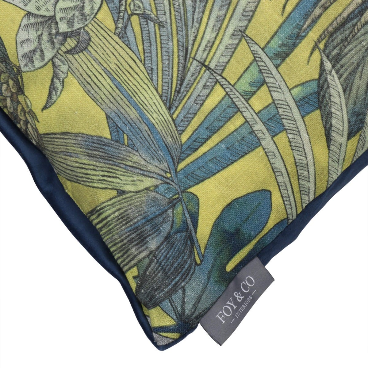 Waikiki Palms Green / Blue Side Cushion