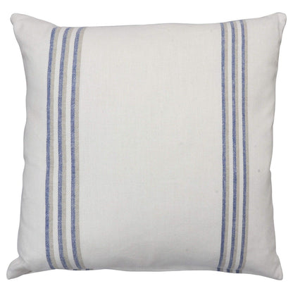Salcombe Stripe Cushion - White