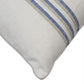 Salcombe Stripe Side Cushion - White