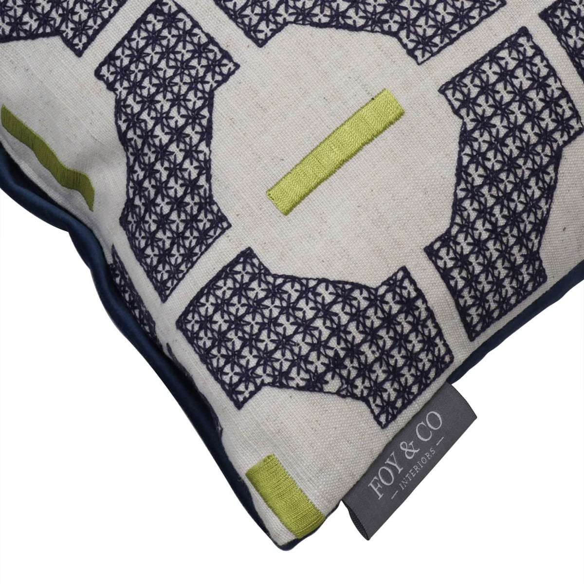 Mykonos Blue Side Cushion