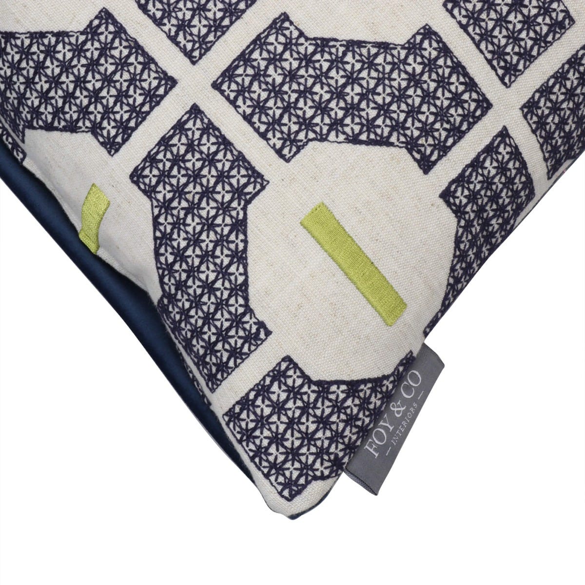 Mykonos Blue Oblong Side Cushion