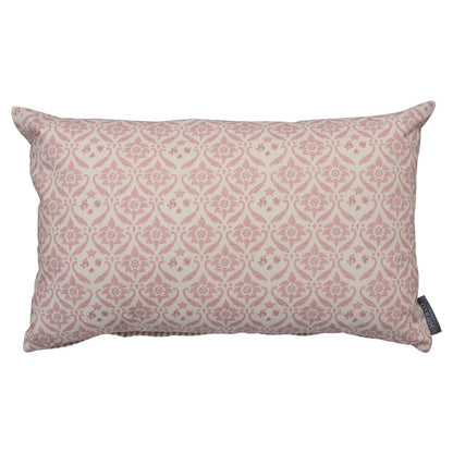 Wentworth Damask Pink Oblong Cushion