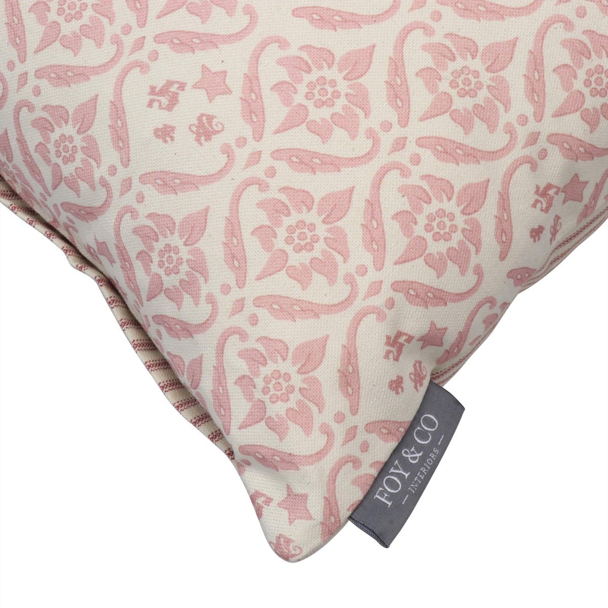 Wentworth Damask Pink Oblong Side Cushion