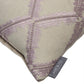 Molina Trellis Embroidered Lilac Oblong Side Cushion