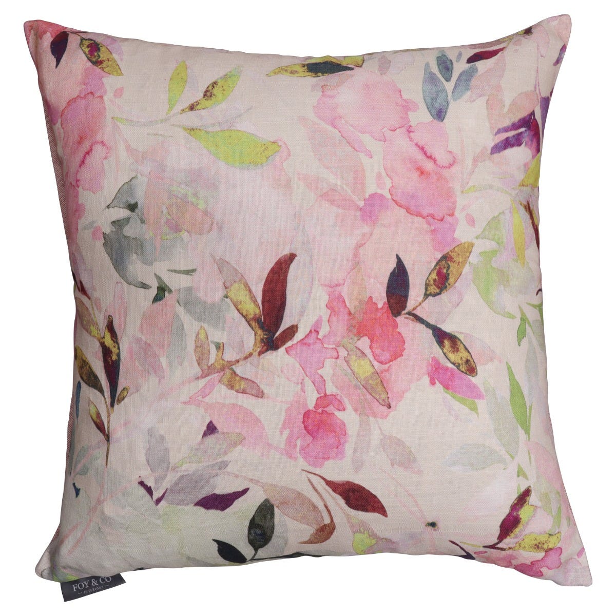 Aurelia Summer Floral Cushion - Pink