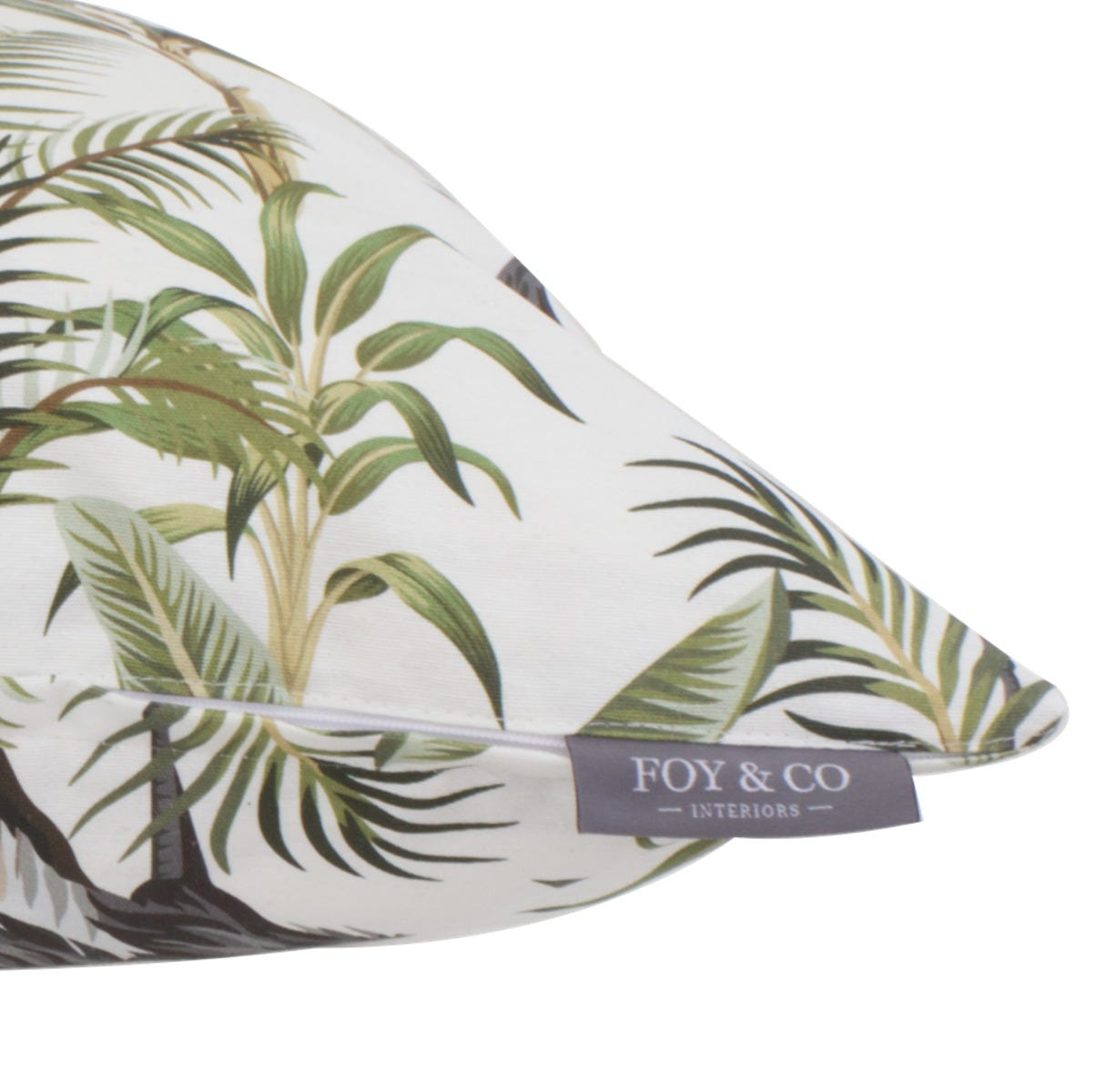 Exotic Storks Outdoor Side Cushion - Green