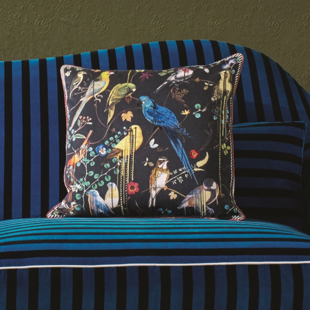 Birds Sinfonia Crepuscule Room Cushion 2 - Multicolor