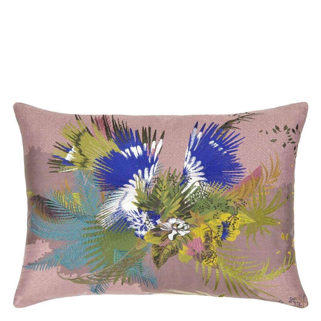 Oiseau Fleur Bourgeon Cushion - Multicolor