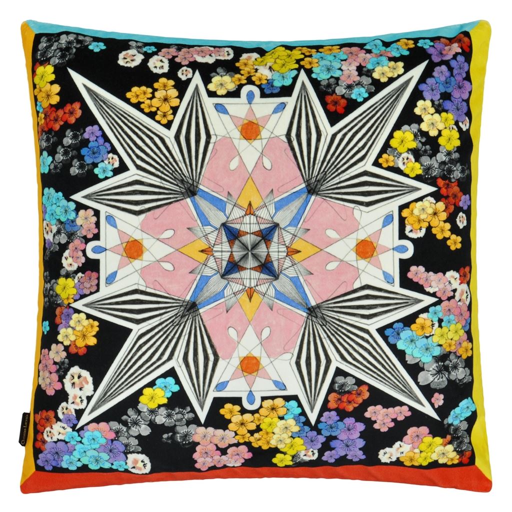 Flowers Galaxy Cushion - Multicolor