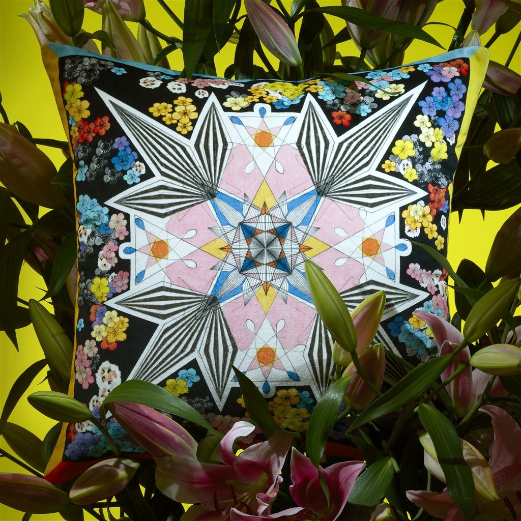 Flowers Galaxy Room Cushion 2 - Multicolor