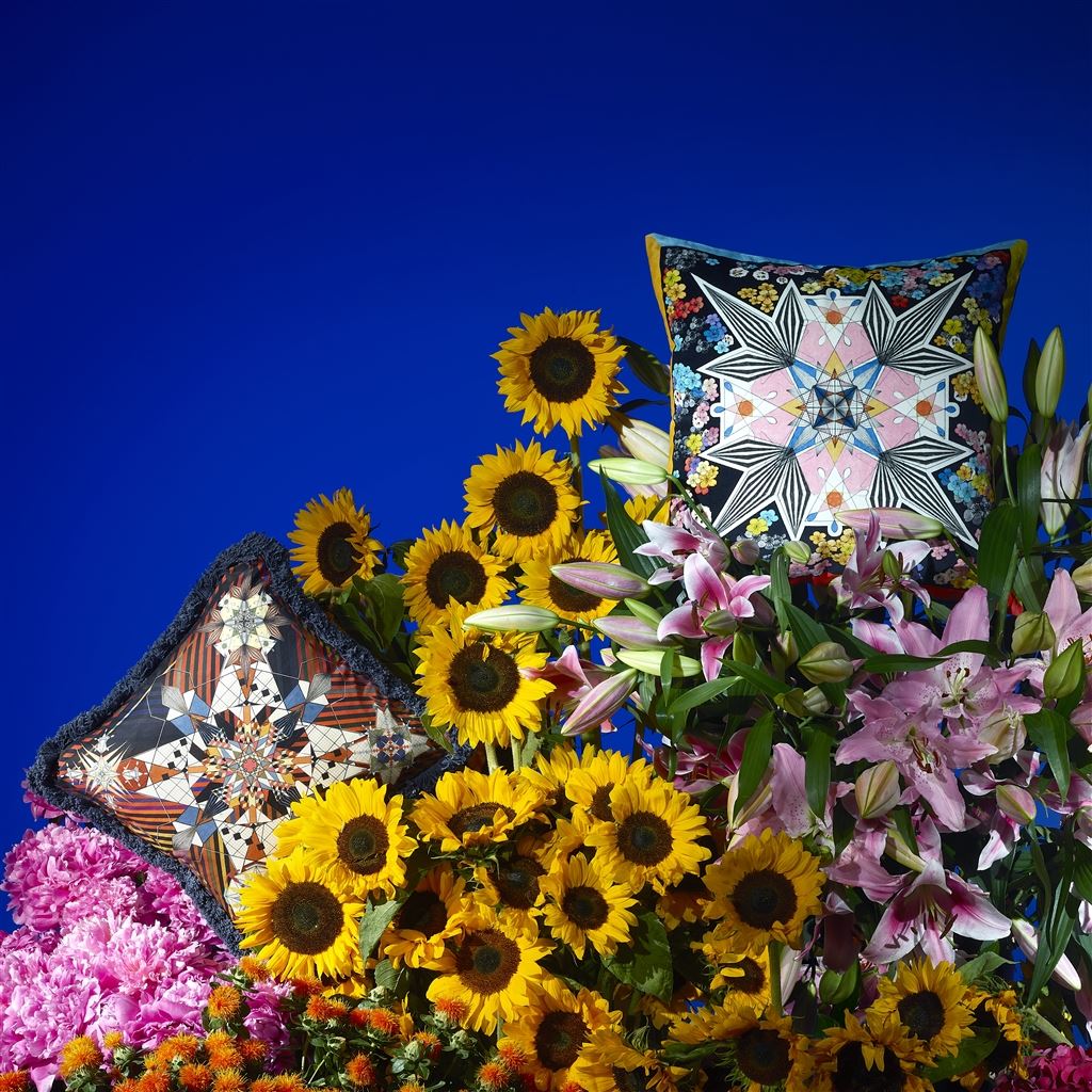 Flowers Galaxy Room Cushion 3 - Multicolor
