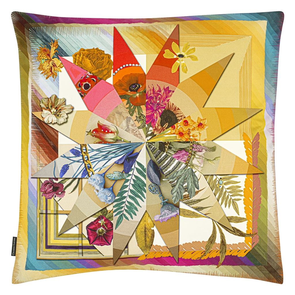 Botanic Rainbow Room Cushion - Multicolor