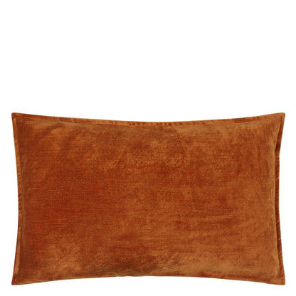 Rivoli Velvet Cushion - Orange