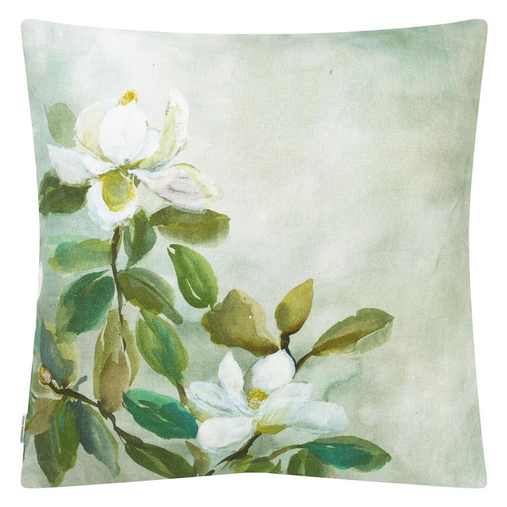 Kiyosumi Celadon Room Linen Cushion - Green