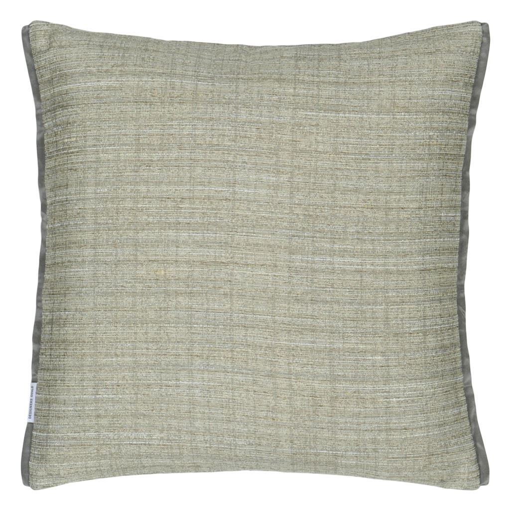 Manipur Medium Room Velvet Cushion 2 - Gray