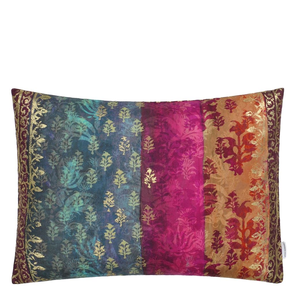 Kasavu Linen/Cotton Room Cushion - Purple