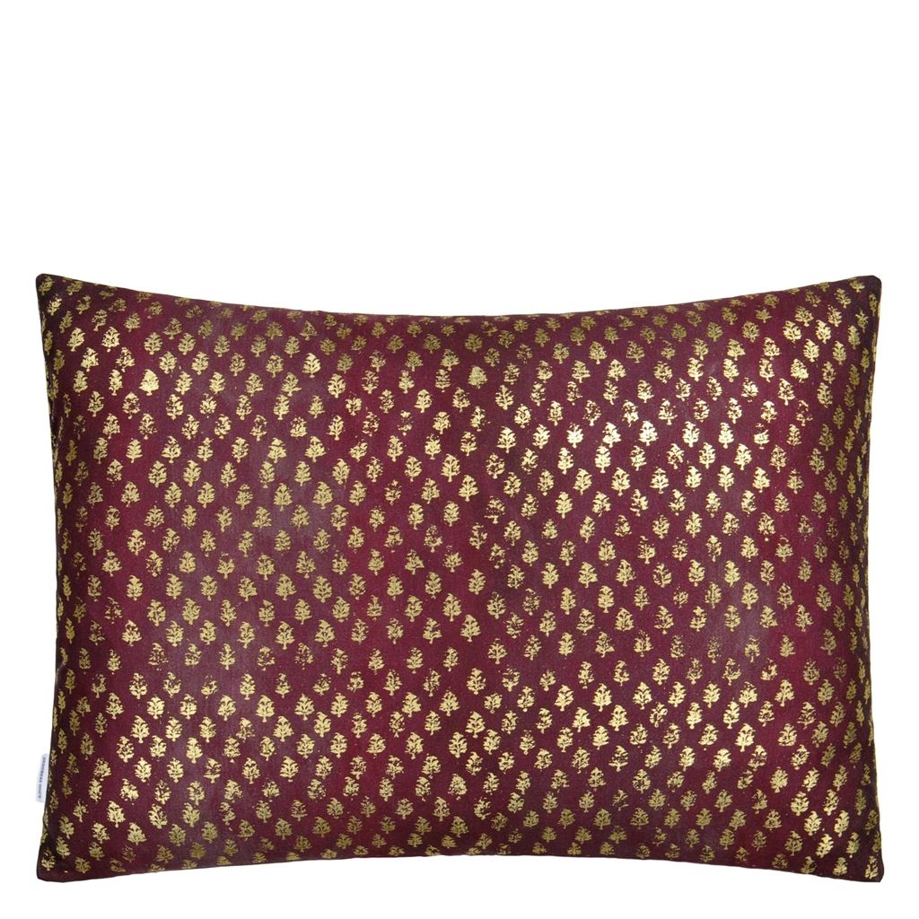 Kasavu Linen/Cotton Room Cushion 2 - Purple