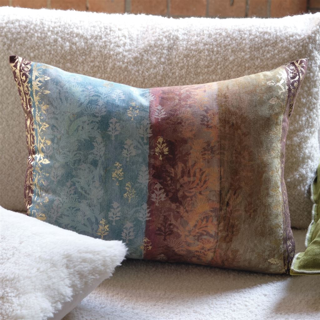 Kasavu Linen/Cotton Room Cushion 2 - Multicolor