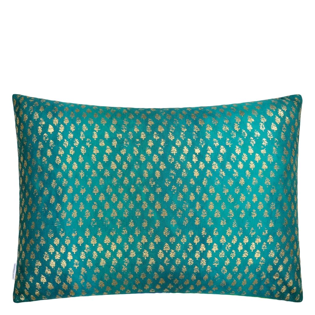 Kasavu Linen/Cotton Room Cushion 2 - Green