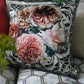 Pahari Damask Tuberose Cotton/Silk Room Cushion 4 - Green