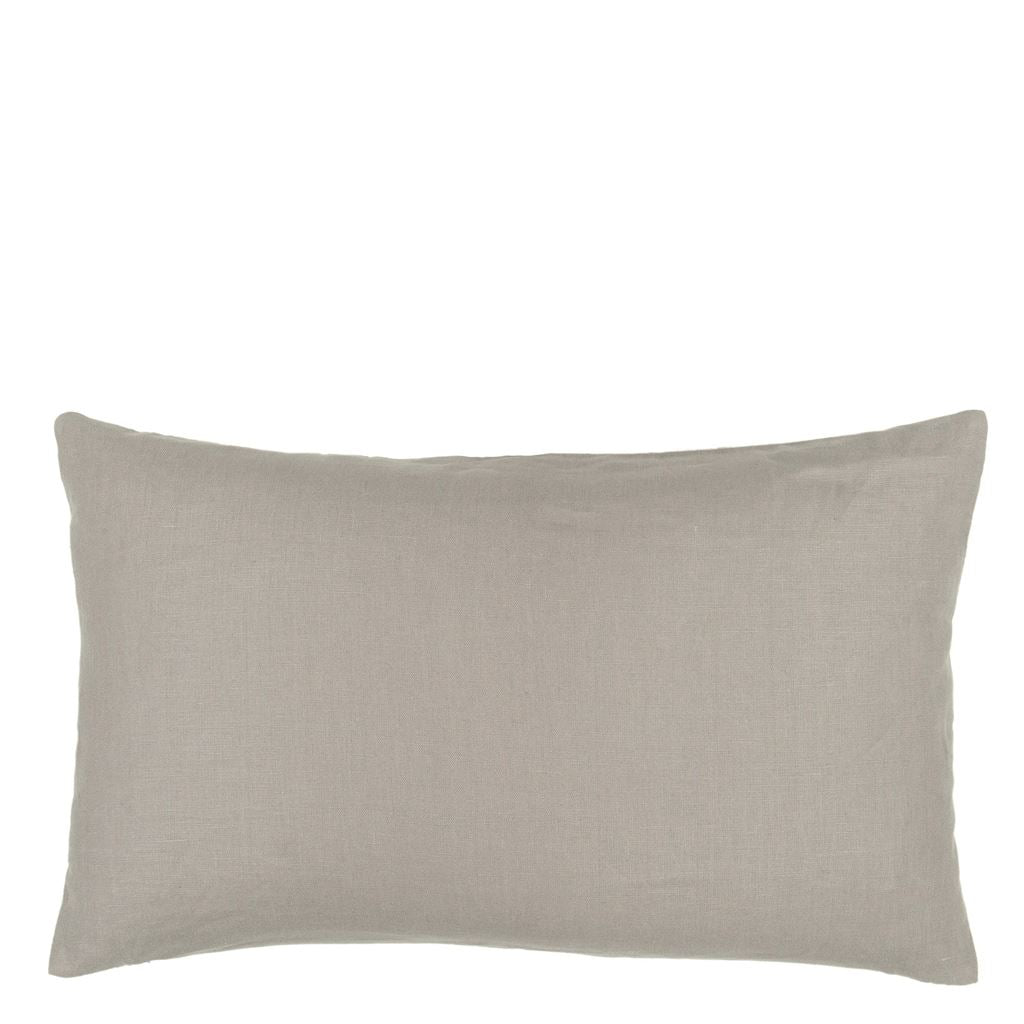 Tanjore Embroidered Room Cushion 2 - Gray