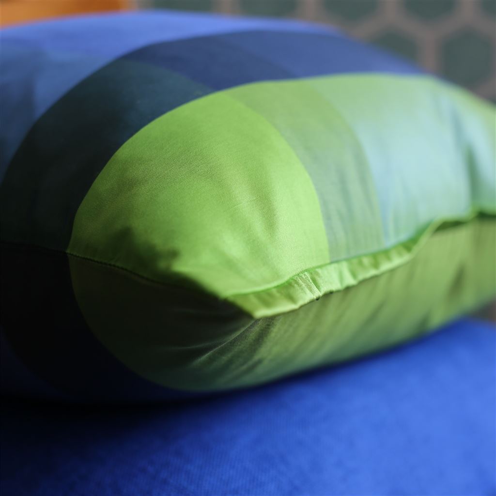 Varanasi Silk Room Cushion 5 - Green