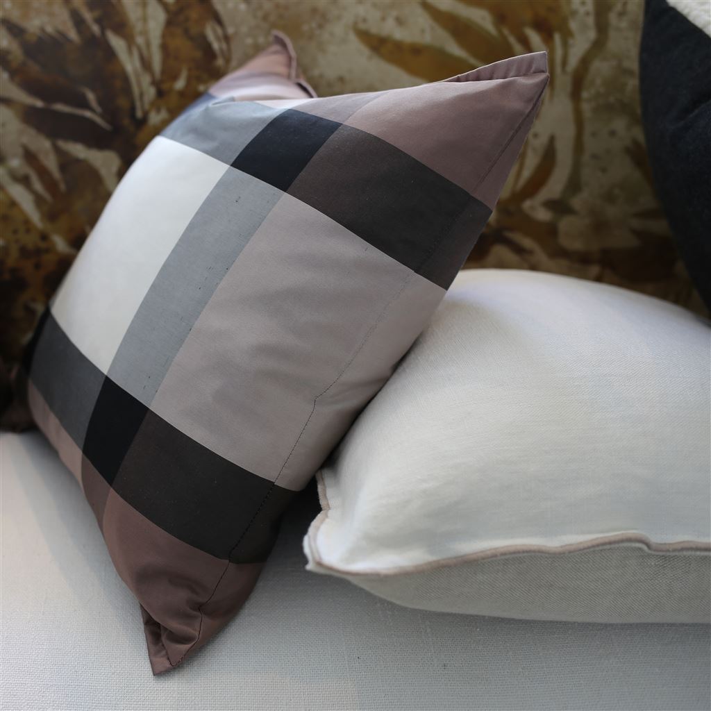 Varanasi Silk Room Cushion 4 - Gray