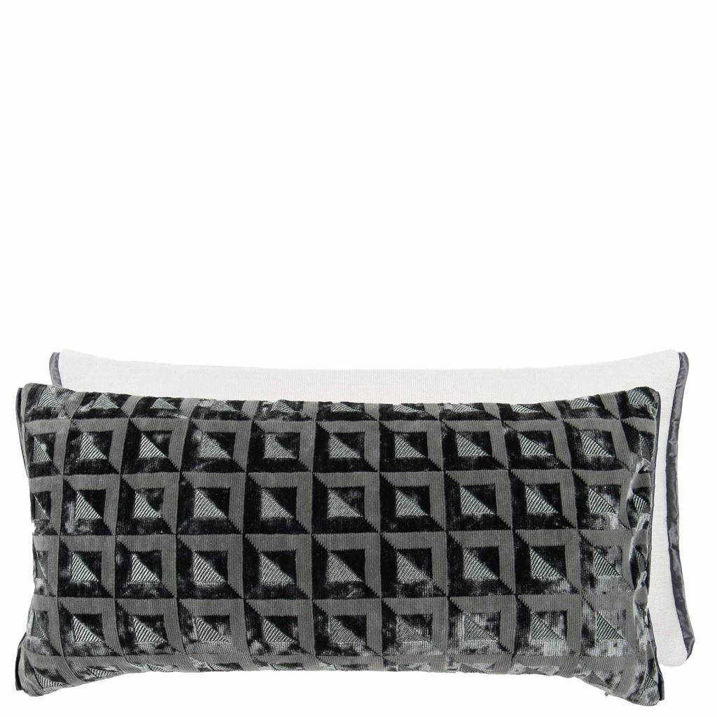 Monserrate Velvet Cushion - Gray