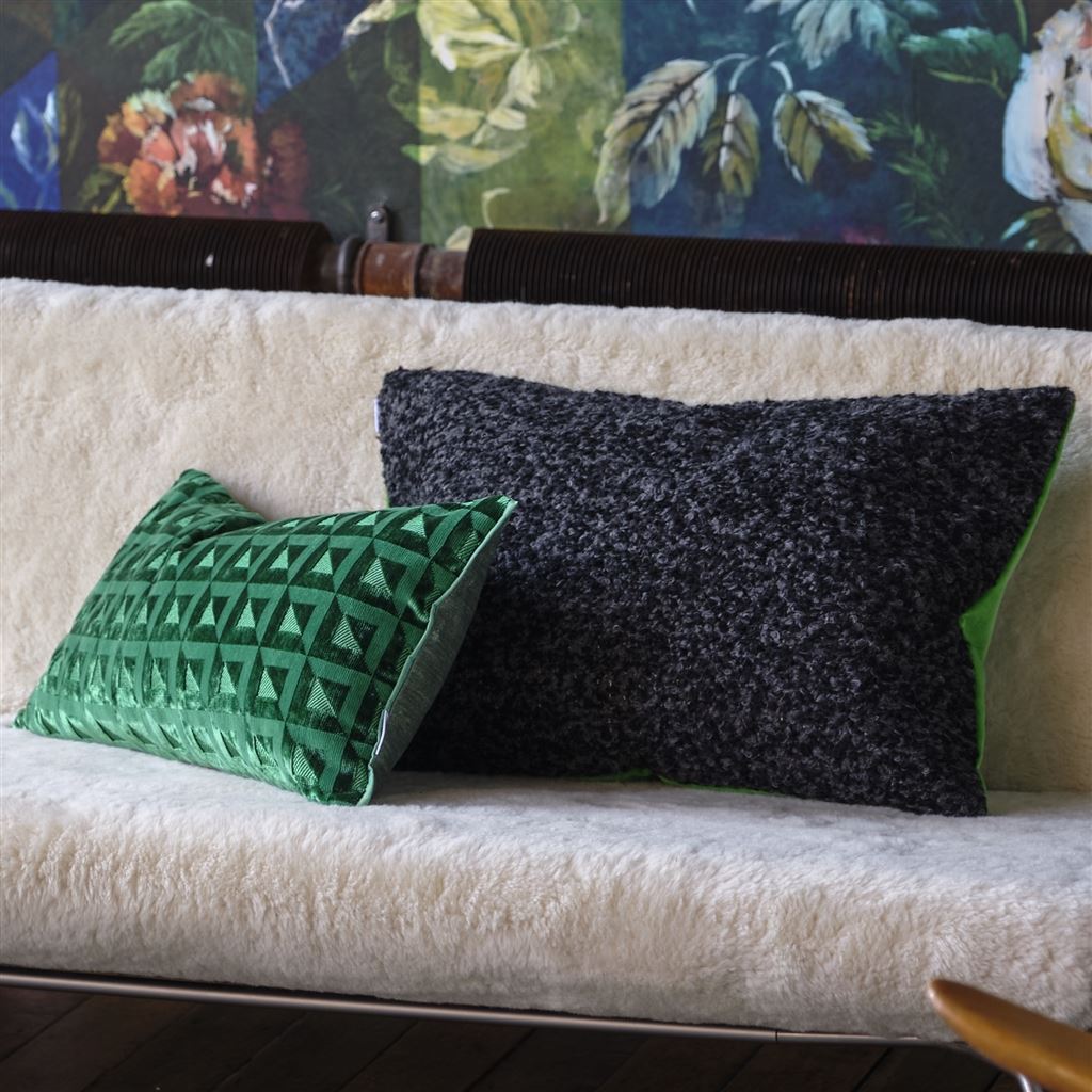 Monserrate Room Velvet Cushion 5 - Green