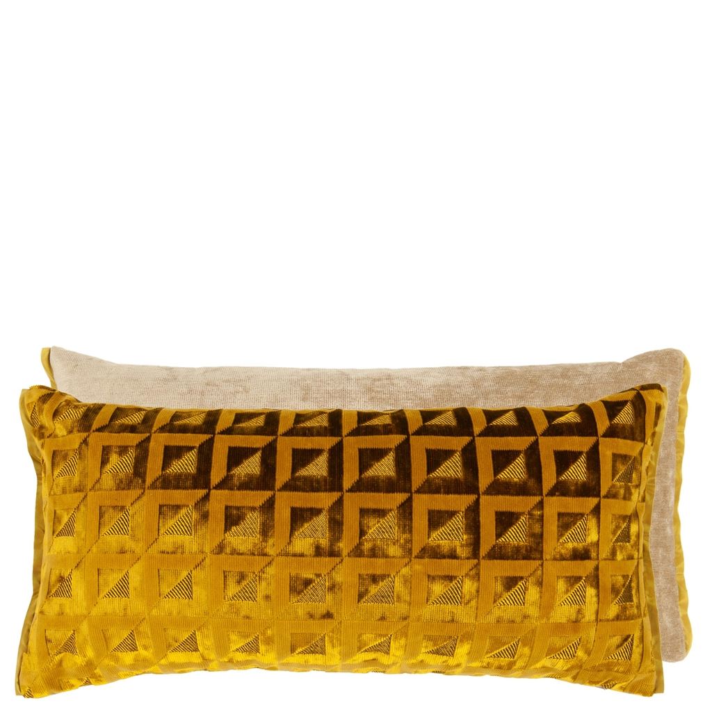 Monserrate Velvet Cushion - Yellow