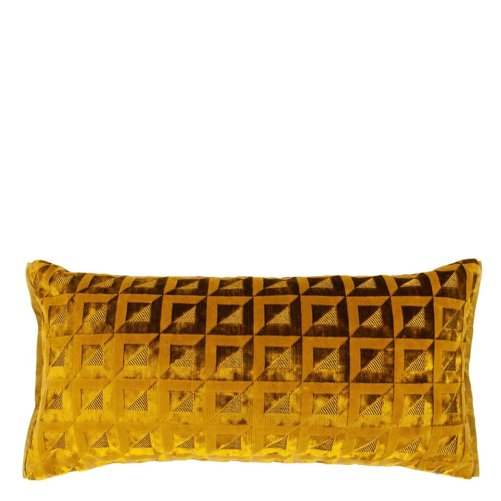 Monserrate Room Velvet Cushion - Yellow