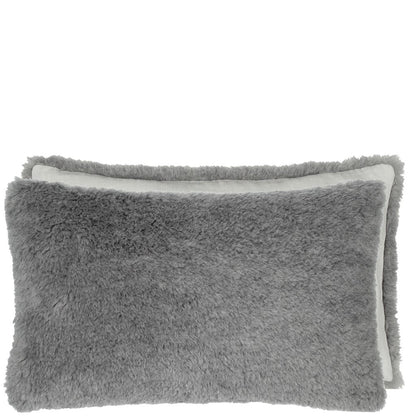 Mousson Faux Sheepskin Cushion - Gray