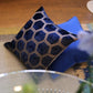 Manipur Medium Room Velvet Cushion 3 - Blue