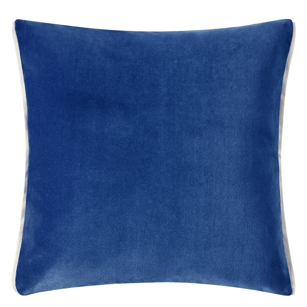 Varese Room Velvet Cushion - Blue
