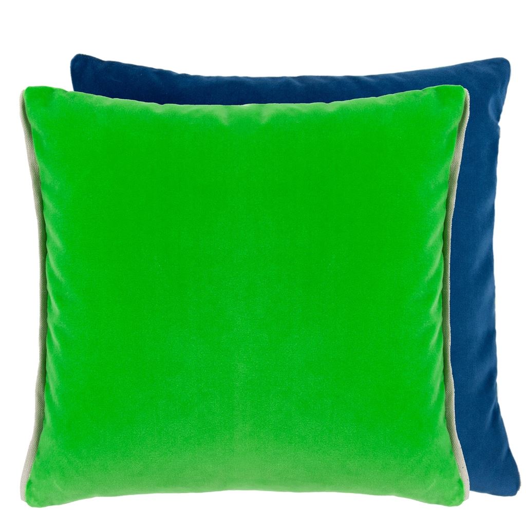 Varese Velvet Cushion - Green