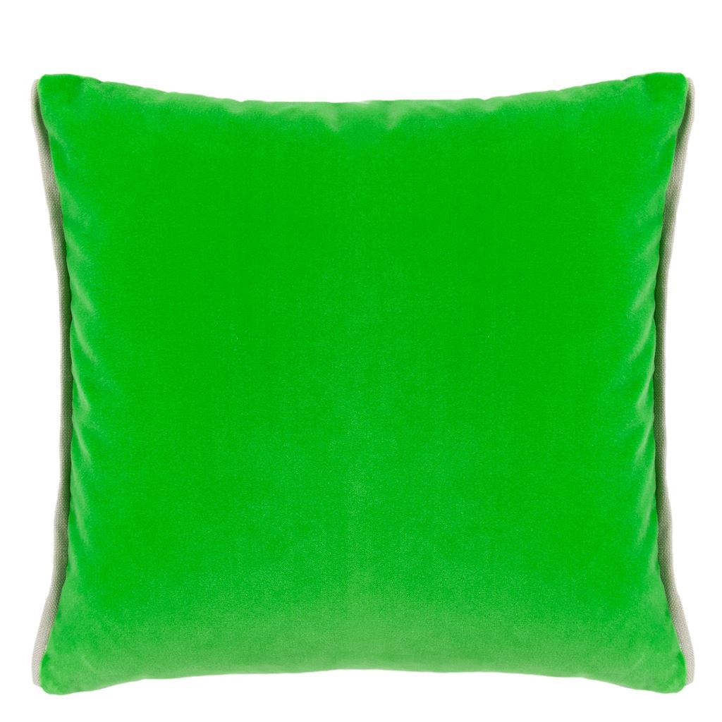 Varese Room Velvet Cushion - Green