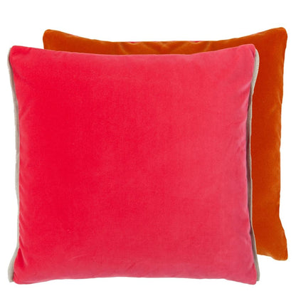Varese Velvet Cushion - Red