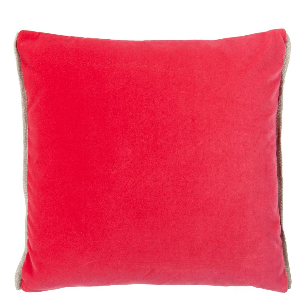 Varese Room Velvet Cushion - Red