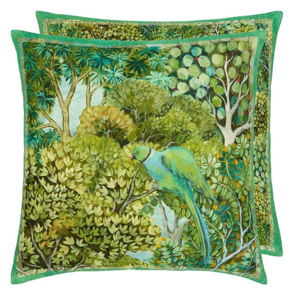 Haryana Emerald Linen Cushion - Green