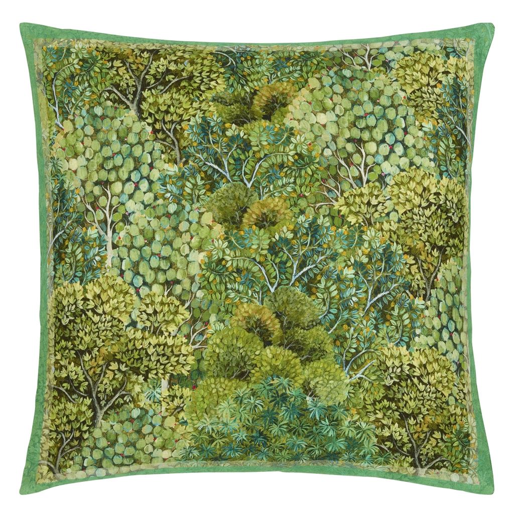 Haryana Emerald Room Linen Cushion 2 - Green