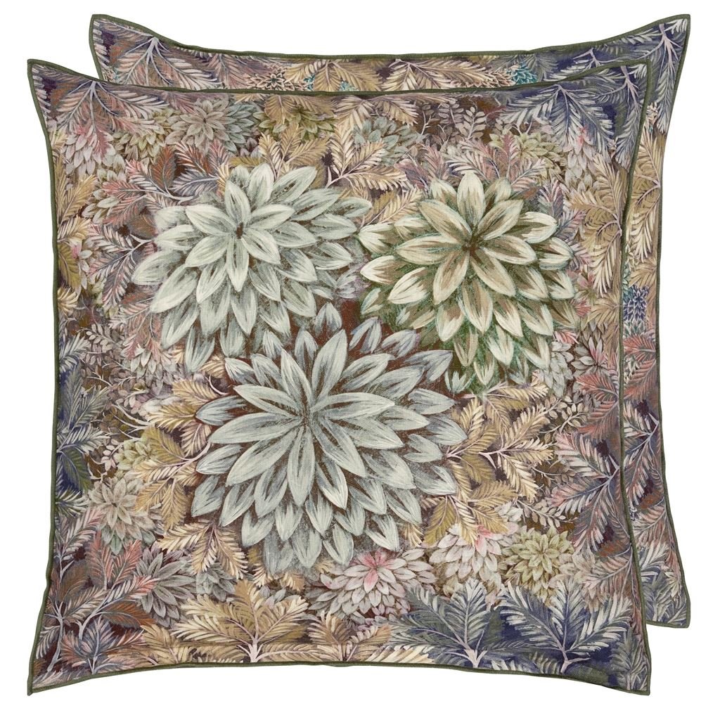 Madhya Birch Linen Cushion - Multicolor